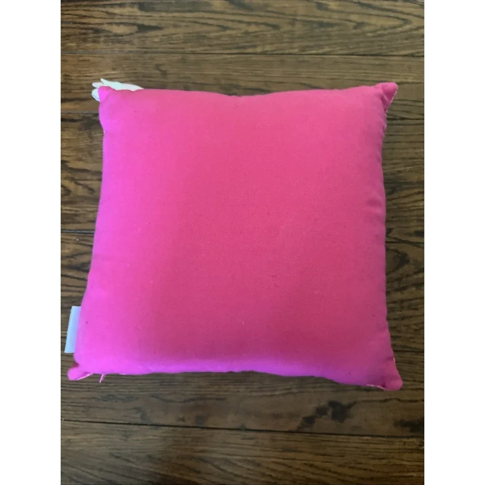 Goblin & Ghoul Beaded Pink And White Ghost Pillow